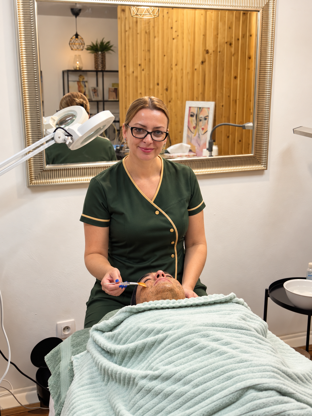 Silvia Dianová pri kozmetickom ošetrení v ZeN studiu